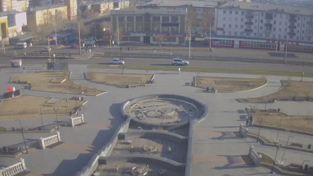 Веб камера Улан-Удэ Фонтан перед драматическим театром